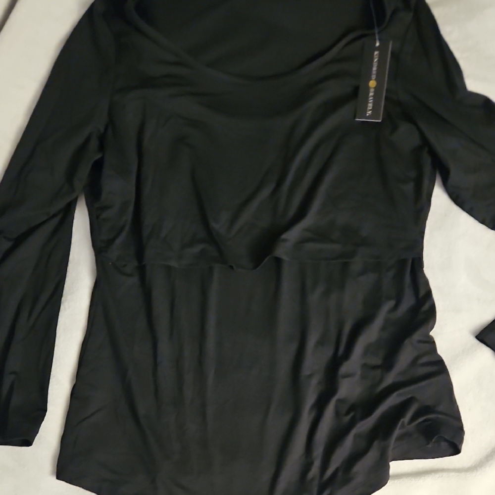 Black Nursing Pajama Set By Kindred Bravely